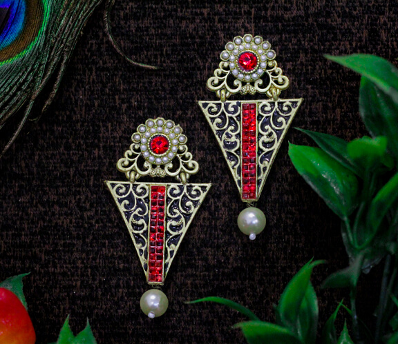 Alloy Gold Earrings