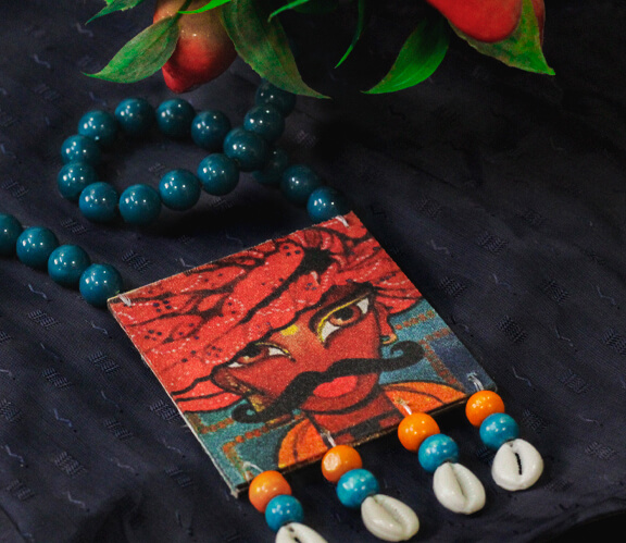 Digital Print Pendant Necklace