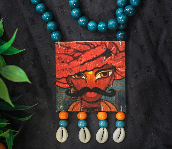 Digital Print Pendant Necklace